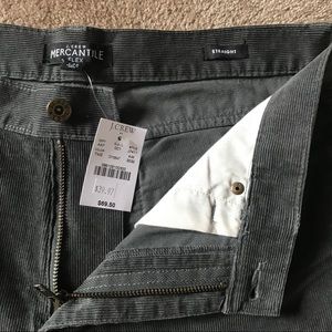 J. Crew Straight Leg 30x32 Corduroy Grey